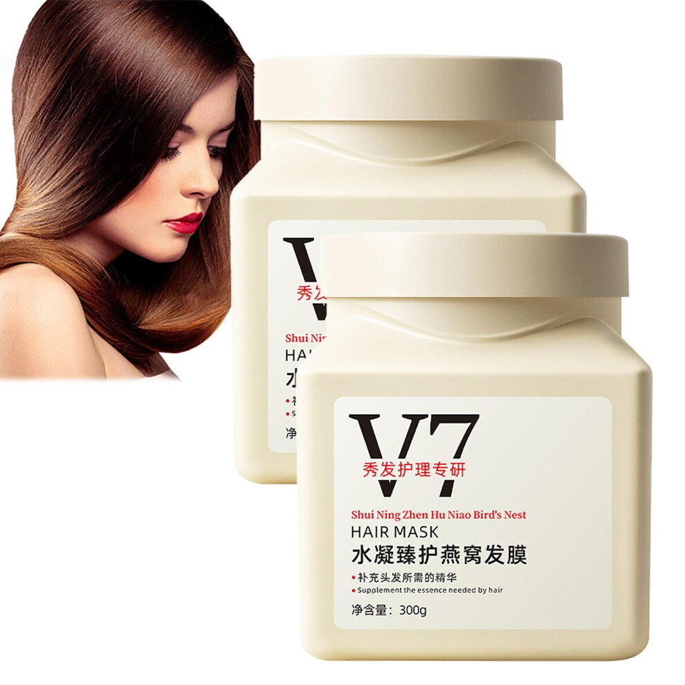 Hair Mask Deep Conditioning Treatment with Amino Acids for Dry Damaged and Color Treated Hair, 2pcs