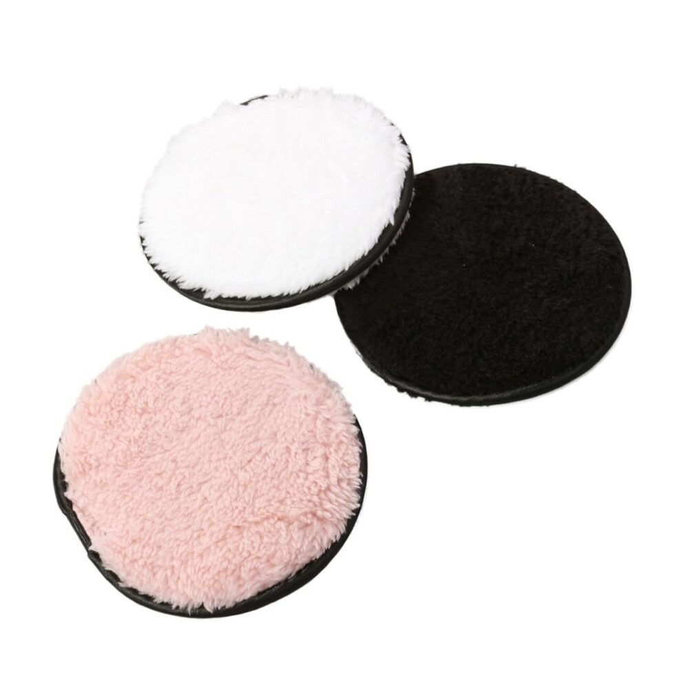 3pcs Reusable Makeup Remover Pads Double Layer Cotton for Deep Pore Facial Cleansing and Exfoliation