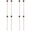 8St Marimba Hamers Drumsticks Bruin Wit Lichtgewicht 5