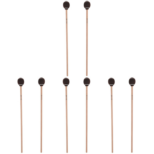 8St Marimba Hamers Drumsticks Bruin Wit Lichtgewicht 1