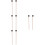 8St Marimba Hamers Drumsticks Bruin Wit Lichtgewicht 7
