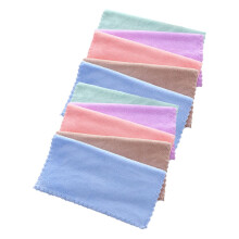 Makeup Remover Cloths 10pcs Microfiber Coral Fleece Face Towels 25x25cm for Gentle Facial Cleansing