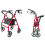 Rollator Mobility Walker 4 Wheeled Walking Aid Frame with Seat 1