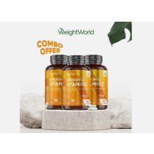 Liposomal Vitamin C 1000mg 540 Vegan Capsules Immune System Tirednes Trio pack