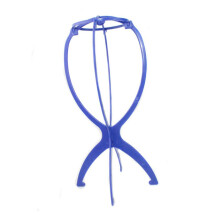 Folding Wig Stand Plastic Holder Maintains Shape Supports Drying Styling Travel and Home Use