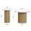 Modern Round Coffee Table & Side Table Set 4