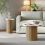Modern Round Coffee Table & Side Table Set 7