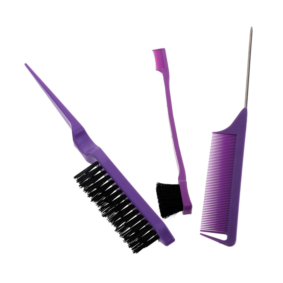 Hair Dye Comb Set with Fine Bristle Brush for Precise Salon and Home Hair Coloring
