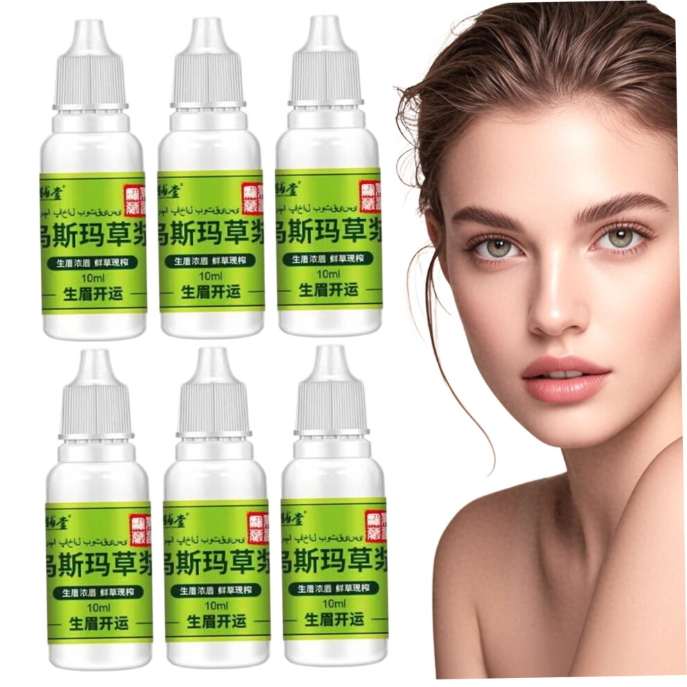 Hair Growth Serum with Usma Grass Extract for Eyelash and Eyebrow Boost, 6PCS