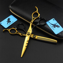 6.0 in Professional Hair Cutting Scissors with Precision Convex Blades and Ergonomic Grip for Salon and Home