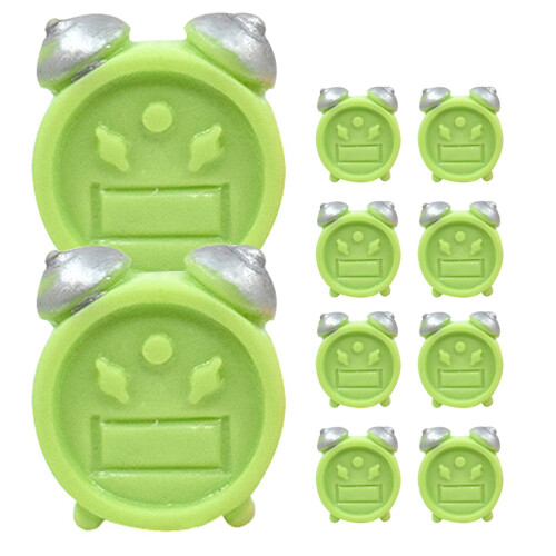 50Stk Uhr Resin Grün Dekorative Wecker