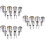 36Stk Runde Ausstecher Clay Cutter Set Silber DIY 7