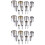 36Stk Runde Ausstecher Clay Cutter Set Silber DIY 8