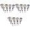 36Stk Runde Ausstecher Clay Cutter Set Silber DIY 3