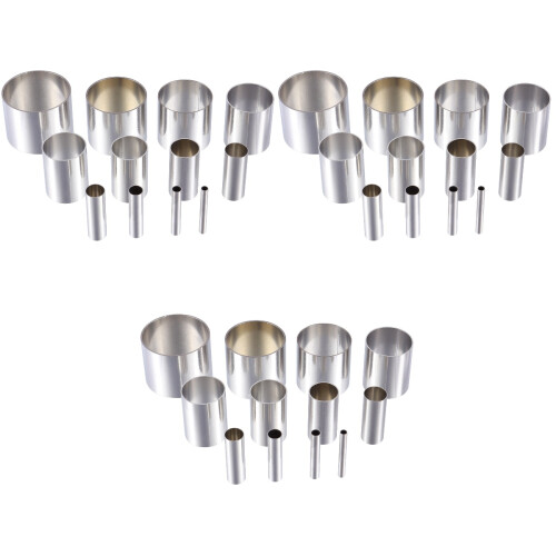 36Stk Runde Ausstecher Clay Cutter Set Silber DIY 2