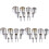 36Stk Runde Ausstecher Clay Cutter Set Silber DIY 2