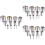 36Stk Runde Ausstecher Clay Cutter Set Silber DIY 6