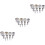 36Stk Runde Ausstecher Clay Cutter Set Silber DIY 5