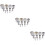 36Stk Runde Ausstecher Clay Cutter Set Silber DIY 9