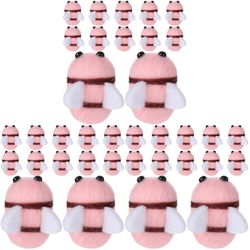 75Stk Plüsch Rosa Für DIY Basteln Und 1