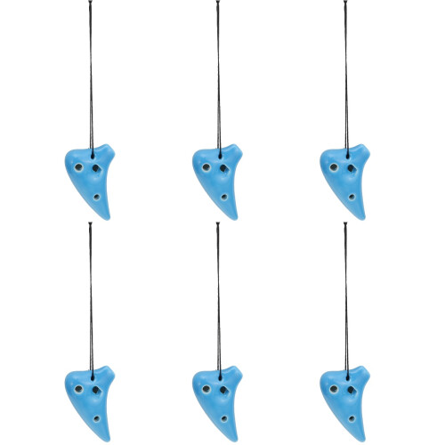 6Stk Beginner Okarina Blau 6 Loch Instrument 1
