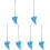 6Stk Beginner Okarina Blau 6 Loch Instrument 5