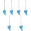 6Stk Beginner Okarina Blau 6 Loch Instrument 6