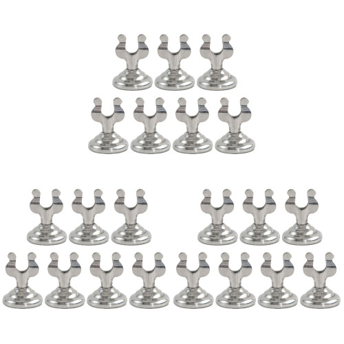 3Sets Metall Memo Kartenhalter Silber Robust Vielseitig 2