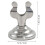 3Sets Metall Memo Kartenhalter Silber Robust Vielseitig 11