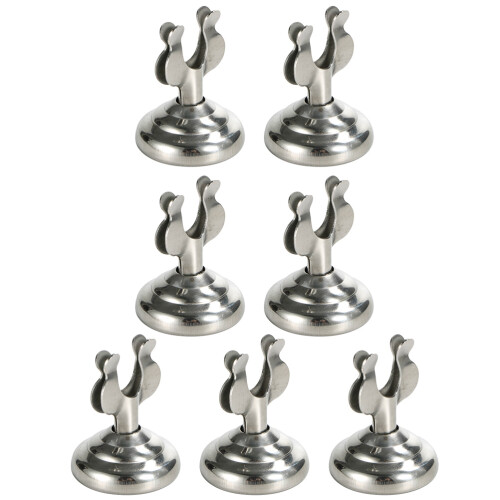 3Sets Metall Memo Kartenhalter Silber Robust Vielseitig 1