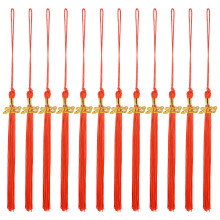 48Stk Hochwertige Polyester Quasten Orange 2023 Abschlussfeier Deko