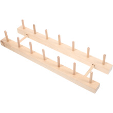 2Stk Langlebiger Holz Garnhalter Spulenhalter Für Hellgelb