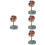 4Stk Kreativer Kristall Baum Desktop Schmuck Multicolor Wohnaccessoire 8
