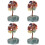 4Stk Kreativer Kristall Baum Desktop Schmuck Multicolor Wohnaccessoire 7