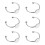 20Stk DIY Ring Basis Silber Metall Ringe Zum Selbermachen 9
