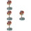 4Stk Kreativer Kristall Baum Desktop Schmuck Multicolor Wohnaccessoire 9