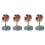 4Stk Kreativer Kristall Baum Desktop Schmuck Multicolor Wohnaccessoire 6