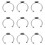 20Stk DIY Ring Basis Silber Metall Ringe Zum Selbermachen 8