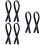 6Stk Bag Strap Schwarz Tote Griff Robust Und 7