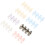 20Stk Bunte Segmente Binder Snap Vier-Loch Kunststoff Ordner Ringe 10