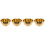 4Stk Herzförmiger Teller Gold Für Snack Dessert 6