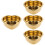 4Stk Herzförmiger Teller Gold Für Snack Dessert 8