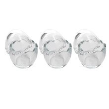 3Pièces À Gelée En Verre Transparent Coupes Pudding Soufflé