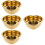 4Stk Herzförmiger Teller Gold Für Snack Dessert 9