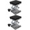 2Stk Mini Scherenlift Labor Hubtisch Schwarz Robust 7