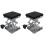 2Stk Mini Scherenlift Labor Hubtisch Schwarz Robust 4