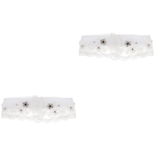 2Stk Weiße Detachable False Collar Herrenlos Mit Dekorativem 2