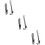 6Pièces Manche Long Aide-Chaussure Acier Argent 9