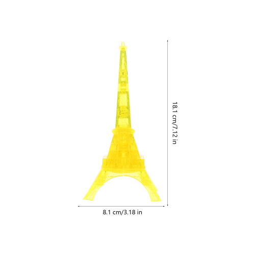 Lot De Puzzle Transparent En Tour Eiffel 3d Décoratif 1
