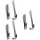 6Pièces Manche Long Aide-Chaussure Acier Argent 7